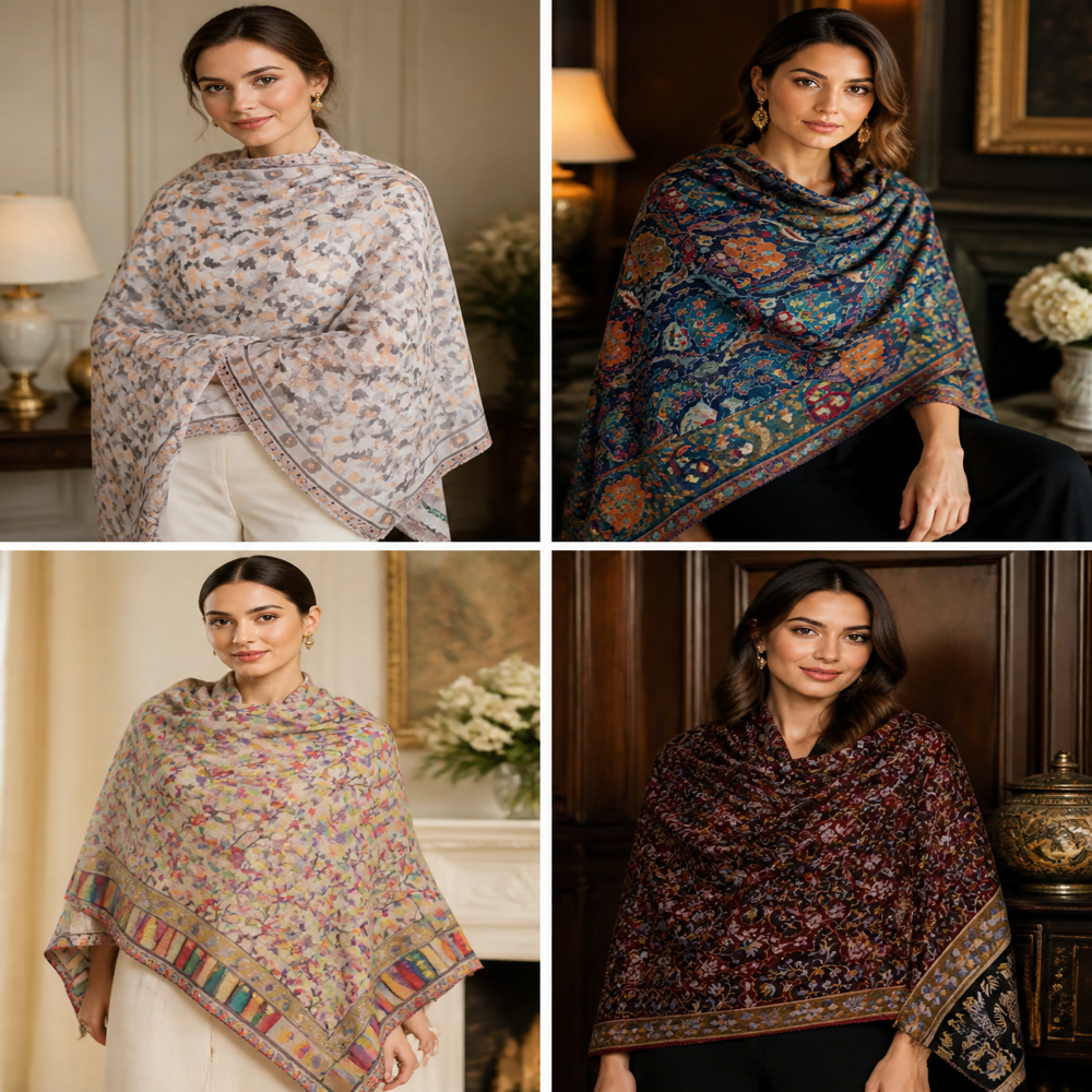 Merino Wool woven Kani Stoles