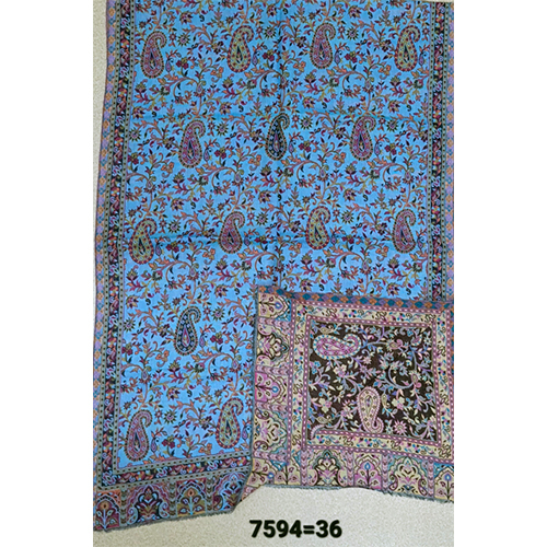 Merino Wool Reversible Jamawar Stoles