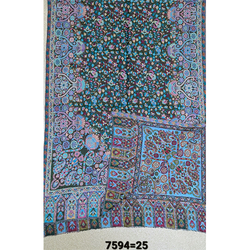 Merino Wool Reversible Jamawar Stoles