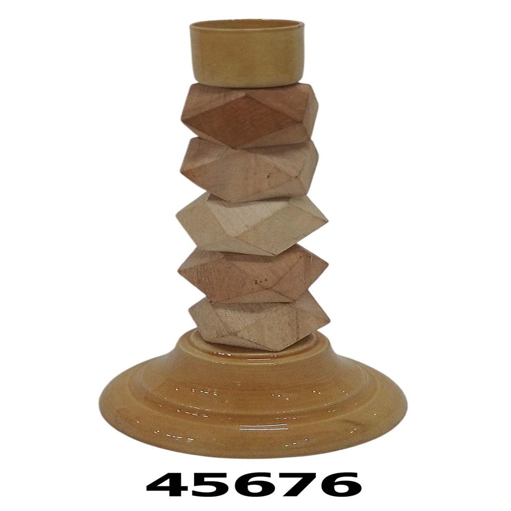 Wooden candle stand holder