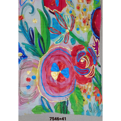 Pure Wool Digital And Aari Work Stoles