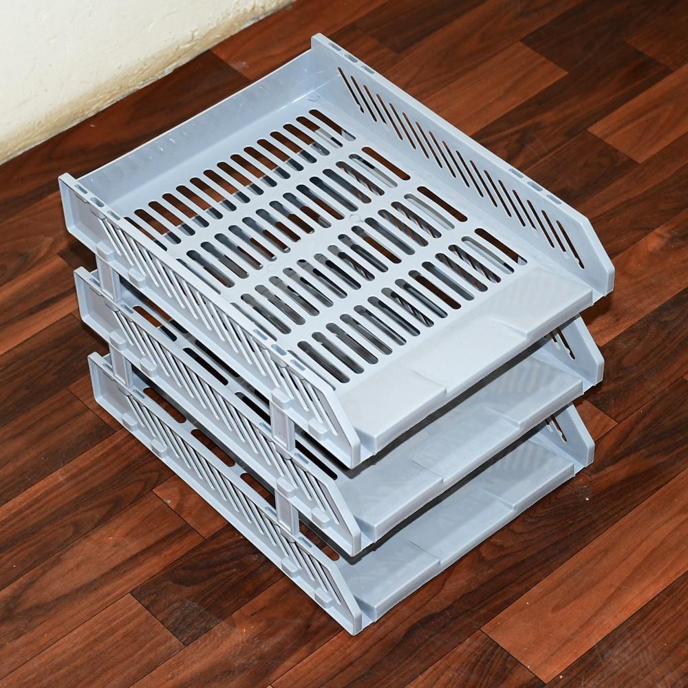 Multifunctional File Rack Drawers: Desktop Storage For Office Supplies (4/3 Layers) - Color: Mix
