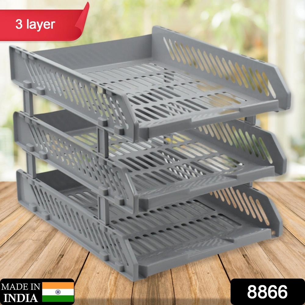 Multifunctional File Rack Drawers: Desktop Storage for Office Supplies (4/3 Layers)