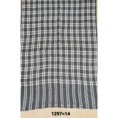 Wool Blended Check Stripe Stoles