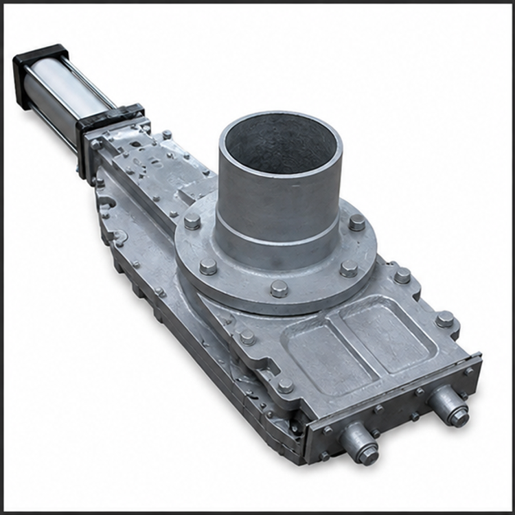 Ash Isolation Valve - Color: Silver