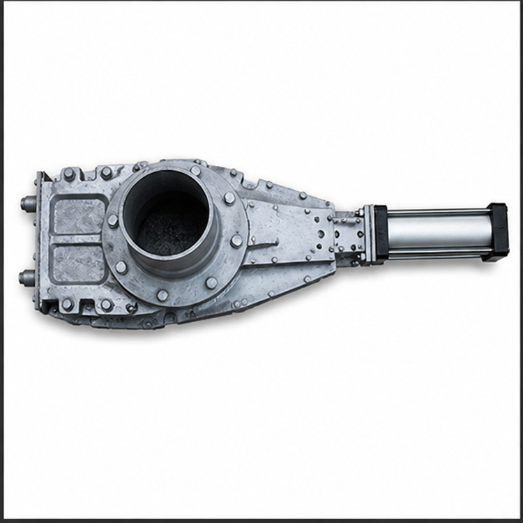 Ash Isolation Valve - Color: Silver