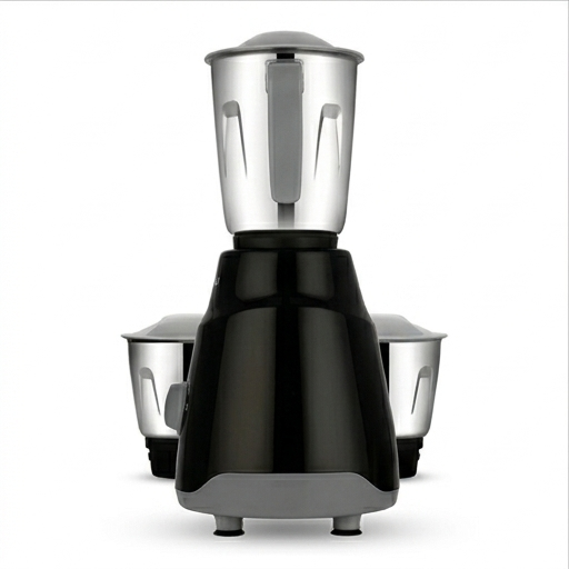 Electric Mixer Grinder - Color: Black & Sliver