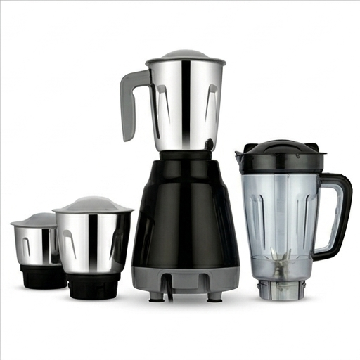 Electric Mixer Grinder - Color: Black & Sliver
