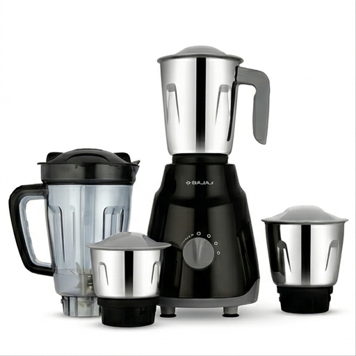 Electric Mixer Grinder - Color: Black & Sliver