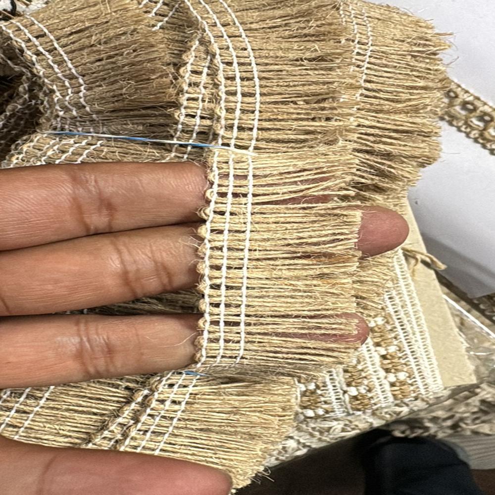 Jute cotton lace