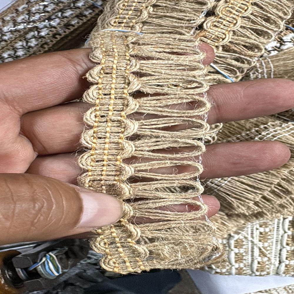 Jute cotton lace