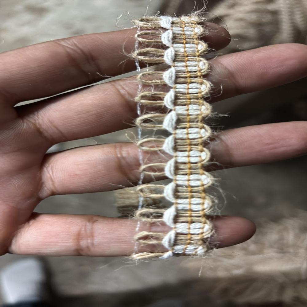 Jute cotton lace