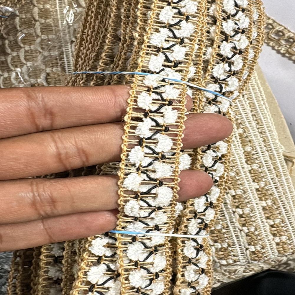 Jute cotton lace