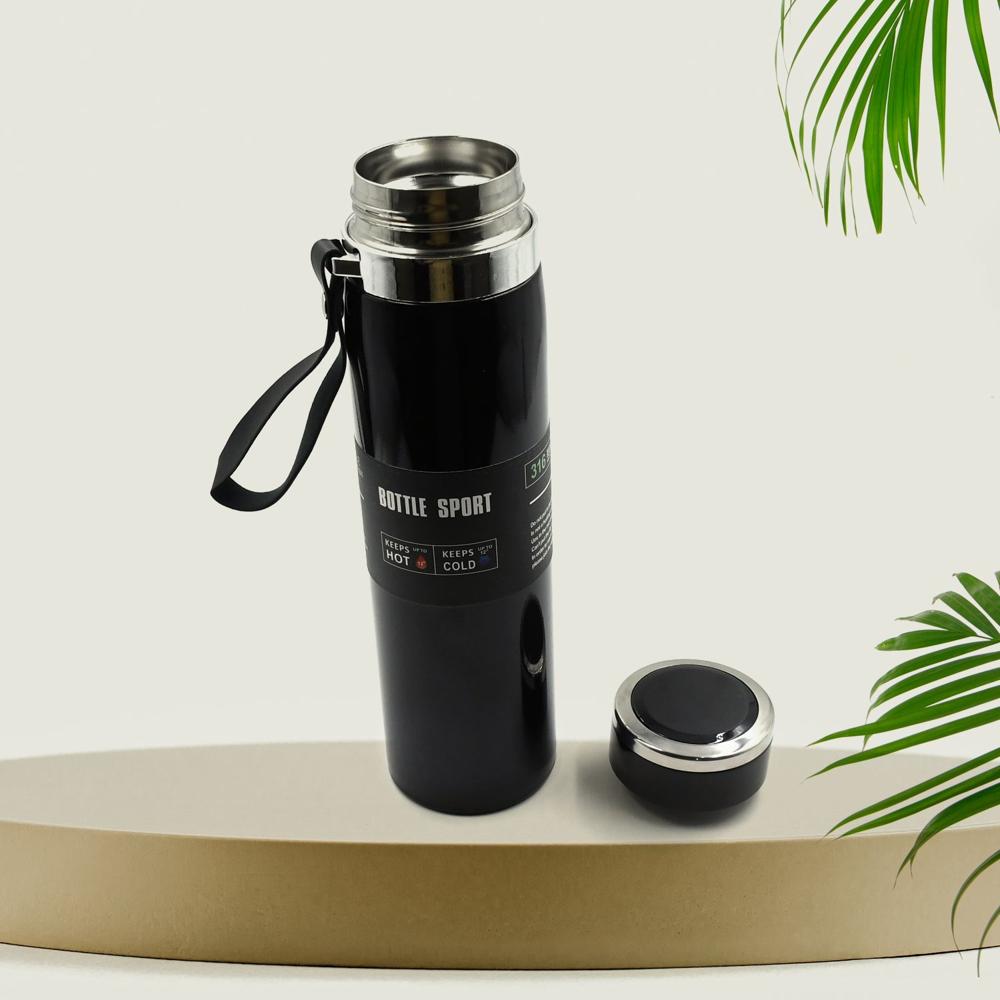 Double Stainless Steel Wall Flask Vacuum Insulated Water Bottle 1000Ml - Color: Mix