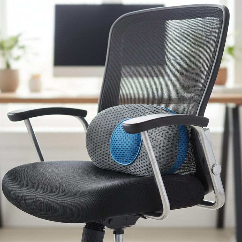 Ergonomic Orthopedic Back Support Pillow (18 x 9 Inch / 1 Pc)