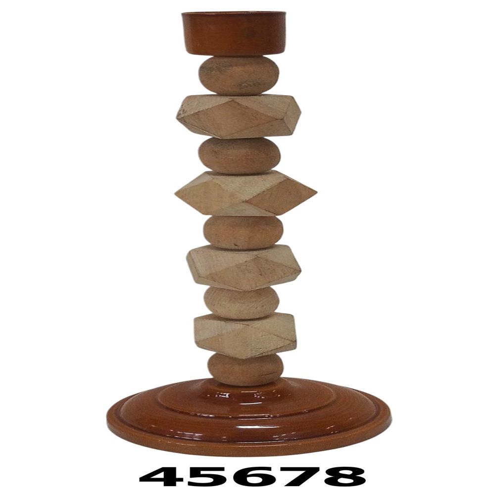 Wooden candle stand holder