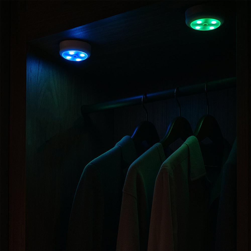Multicolor Remote Control Led Touch Light Set - Color: Mix