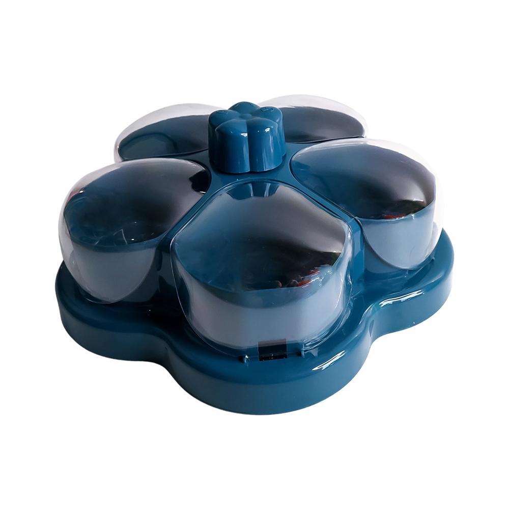 Supermom Lotus Shape Rotating Dry Fruit & Snack Organizer Box Compartments (1 Pc)
