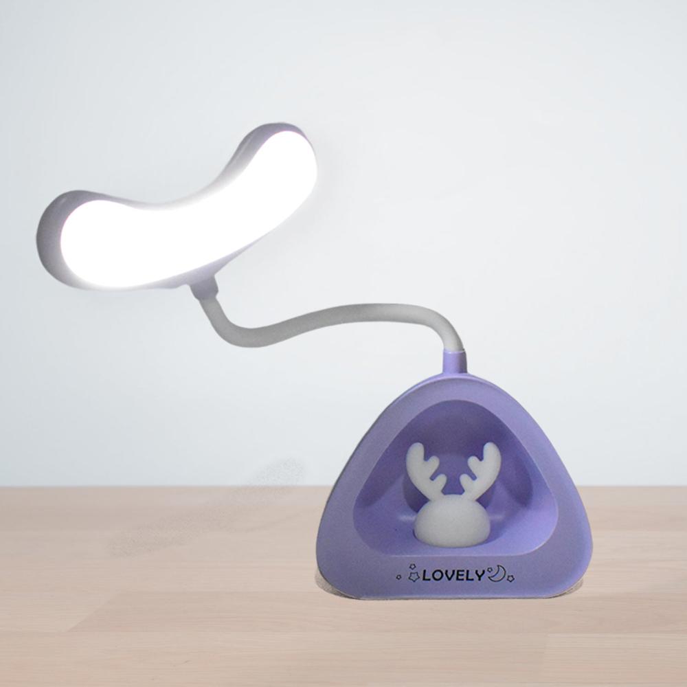 Cute Lovely Led Desk Light, Led Lamps Button Control (1 Pc) - Color: Mix