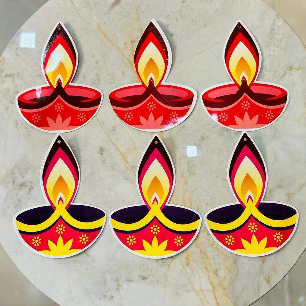 Paper Diya Hanging for Diwali