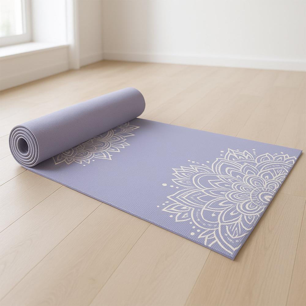 Premium Non-Slip Printed Yoga Mat (Mix Color  1 Pc)