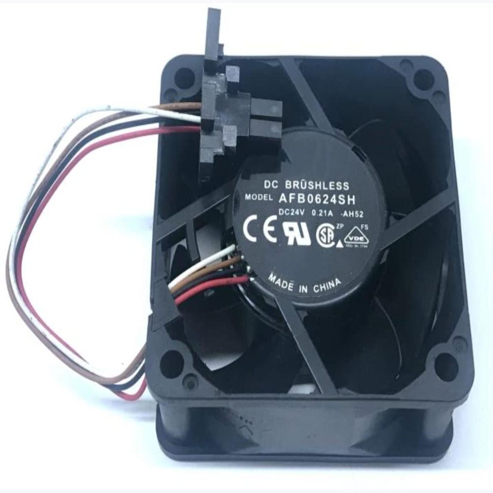 DELTA AFB0624SH 24V DC 0.21A 6025mm Ball Bearing Industrial Inverter 4-Wire Axial Cooling Fan