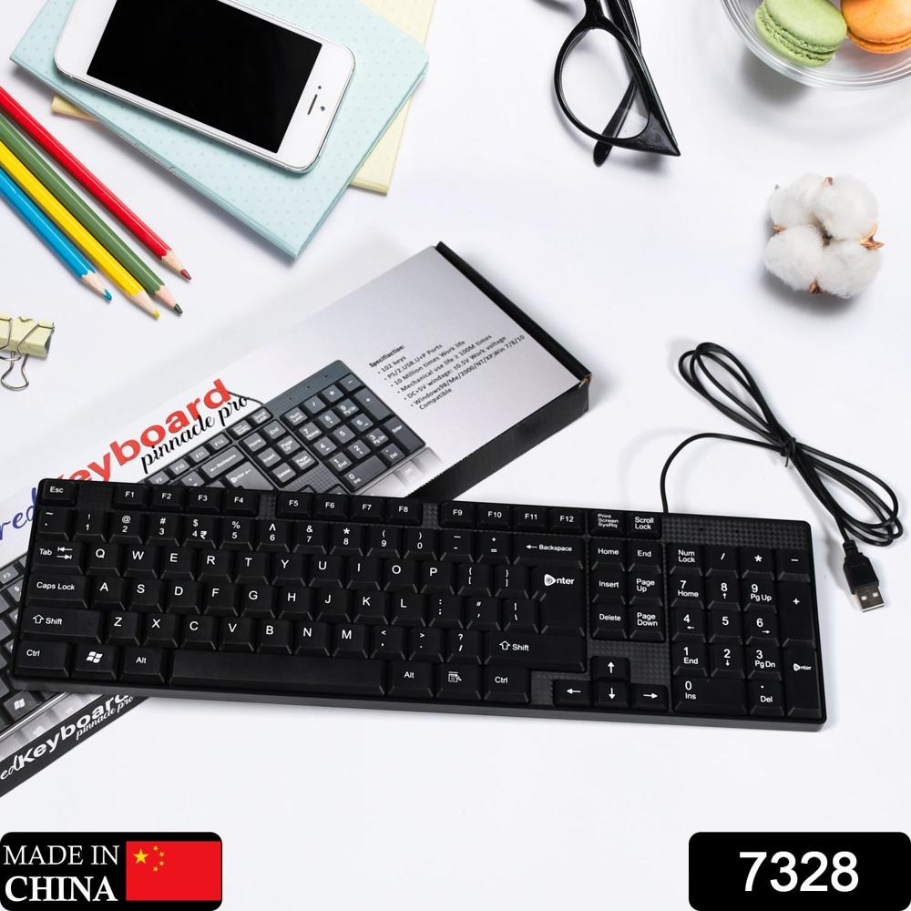Wired Usb 102 Keys, Ergonomic Portable Typewriter Keyboard Home Office, Plug And Play - Color: Mix