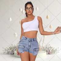 Ladies Denim Short - Color: Blue