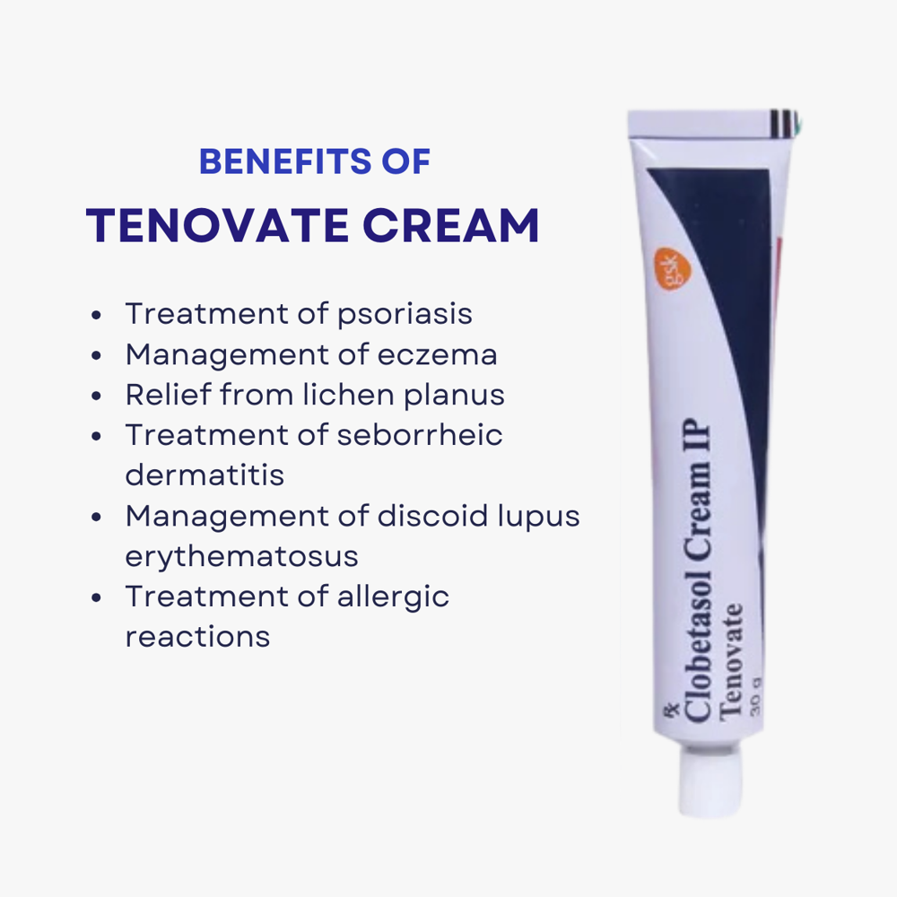 Tenovate Clobetasol Cream, Propionate Corticosteroid Skin Cream