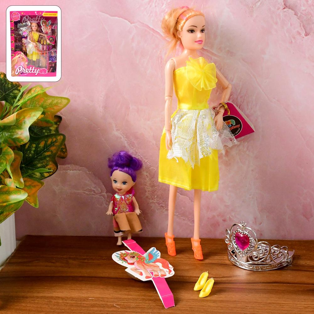 Fashion Doll With Baby Accessories Set (mix Design) - Color: Mix