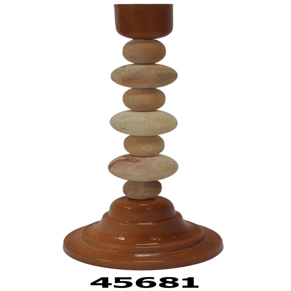 Wooden candle stand holder