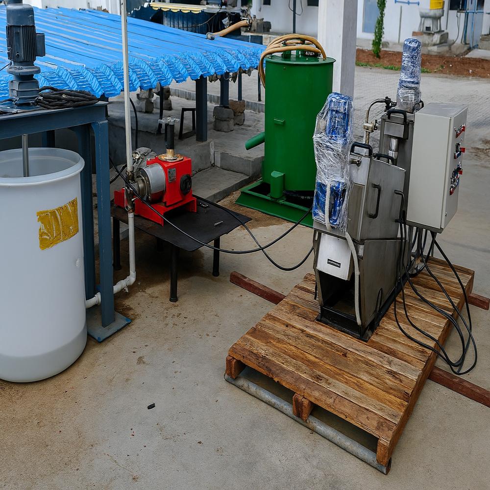 Trial Sugar Ss304 Pilot Manual Sludge Screw Press - Ss304 Stainless Steel, 1300x450x700 Mm | Compact, Corrosion-resistant, High Efficiency
