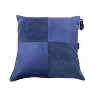 Smooth Finish Leather Cushion Cover - Color: Dark Brown