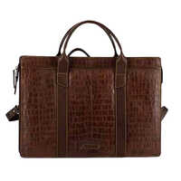 Mens Leather Briefcase - Color: Black