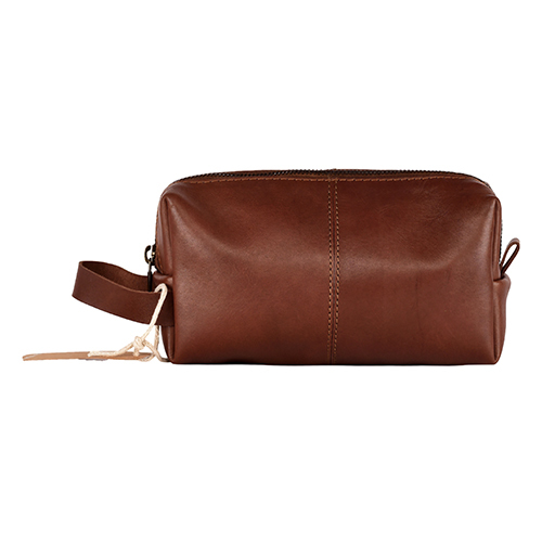 Brown Dopp Kitt - Material: Genuine Leather