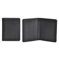 Leather Credit Card Wallet - Color: Dark Brown