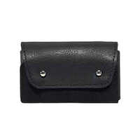 Travel Credit Card Black Wallet - Color: Dark Brown