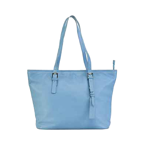 Leather Blue Shoulder Bag
