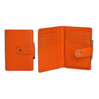 Designer Ladies Leather Wallet - Color: Multi-color (brown