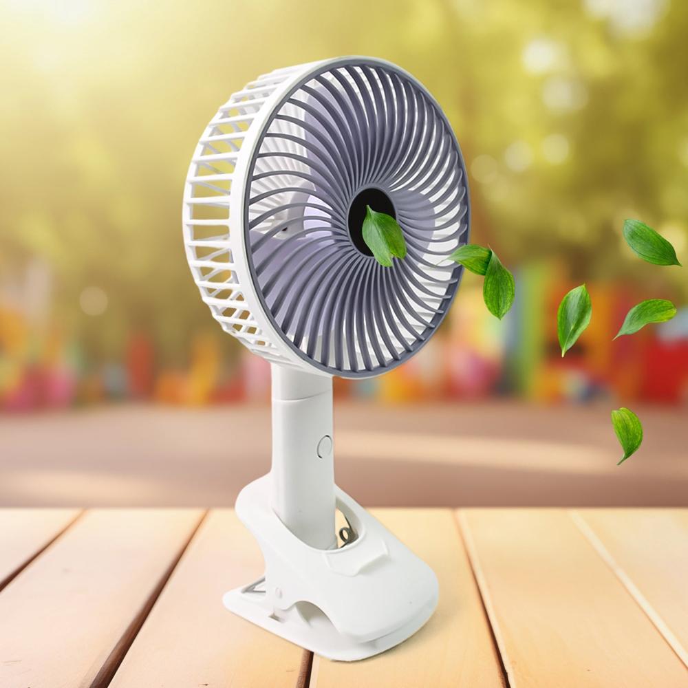 Multifunctional Usb Desk Fan Clipped Fan (1 Pc / With Color Box) - Color: Mix