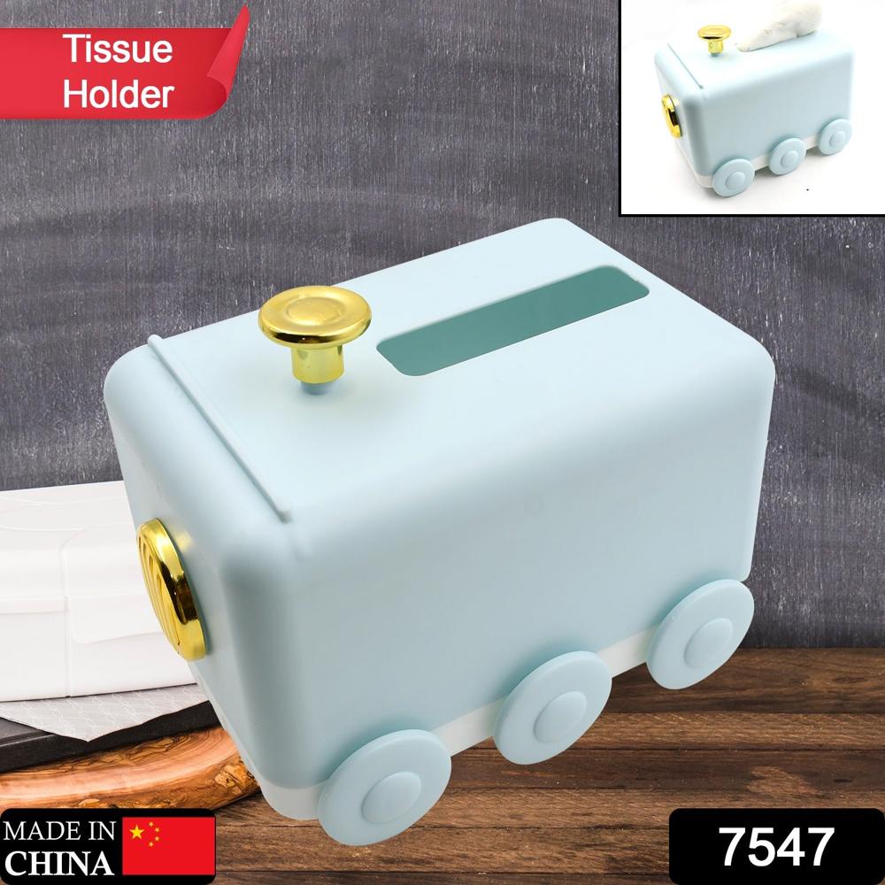 Tissue Paper Holder Unique Train Engine Tissue Storage Box for Car Decor & Home Use