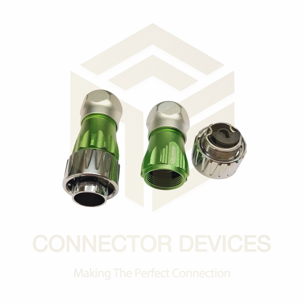 DH24 Series Male Plug Single Mode LC IP67 Waterproof Fibre Optic Connector