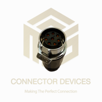 LP28 500V 35A 8Pin Female Inline IP67 Waterproof Power Connector Plastic+Metal Screw Terminal