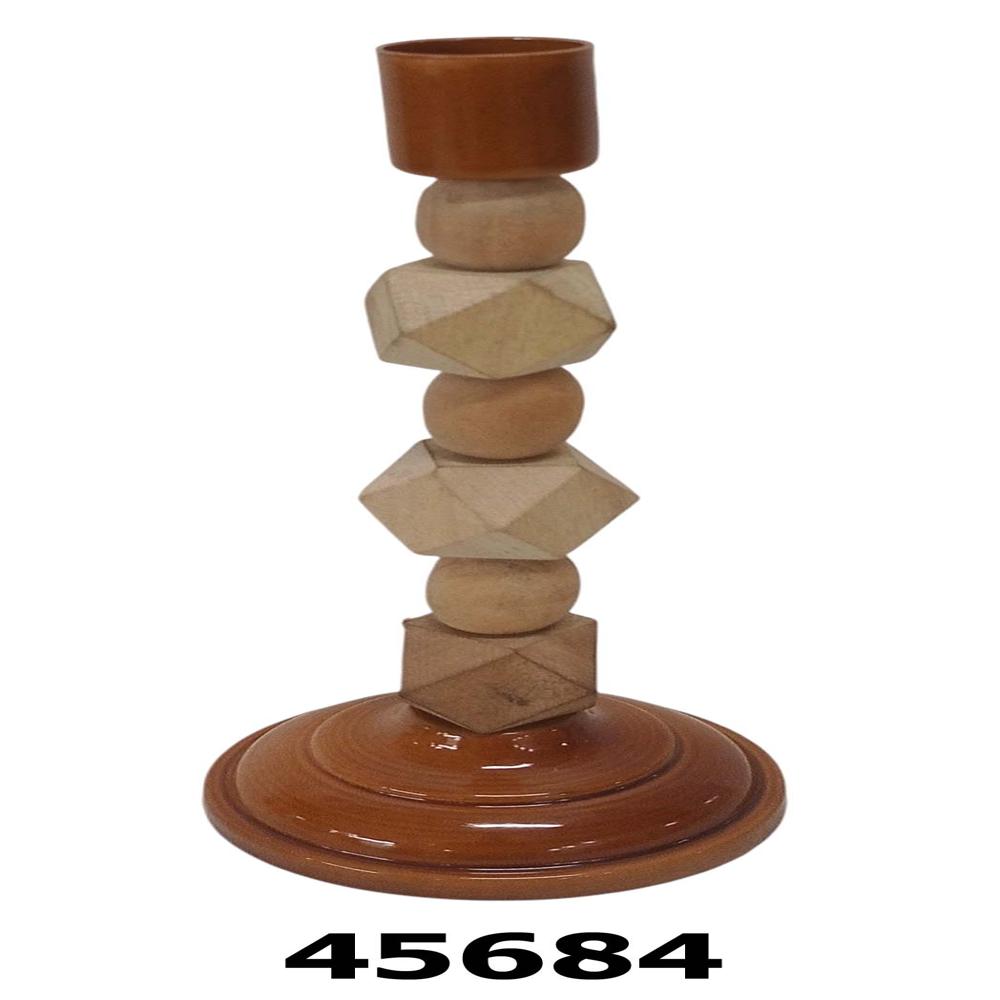 Wooden candle stand hoder