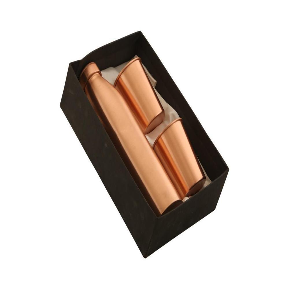 Copper Bottle 2 Glass Combo Unit