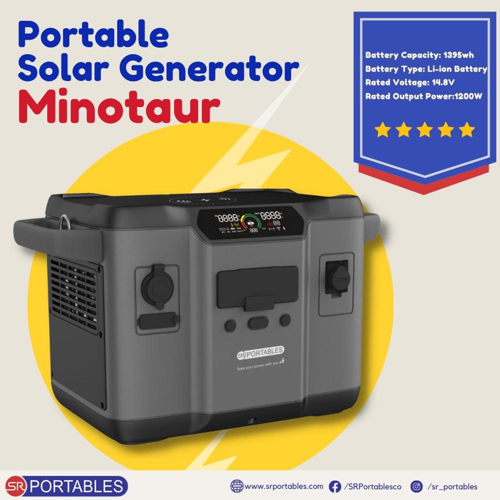 SR Portables Minotaur Hand Held Lithium Solar Generators
