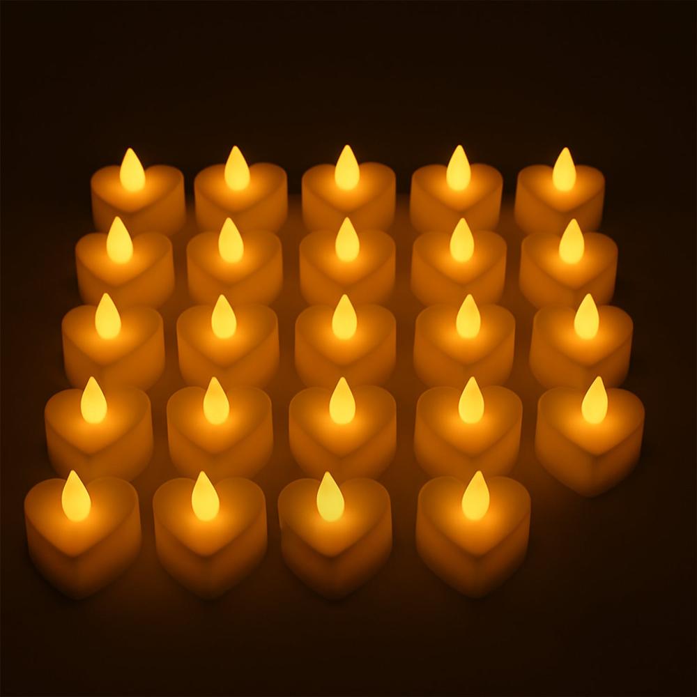 Festival Decorative Led Tealight Candles (24 Pc Set) - Color: Mix