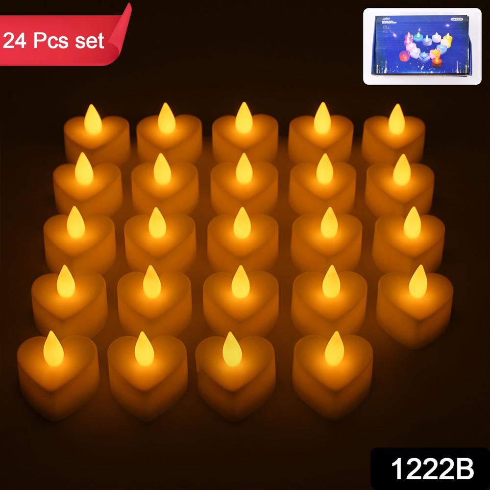 Festival Decorative LED Tealight Candles (24 Pc Set)