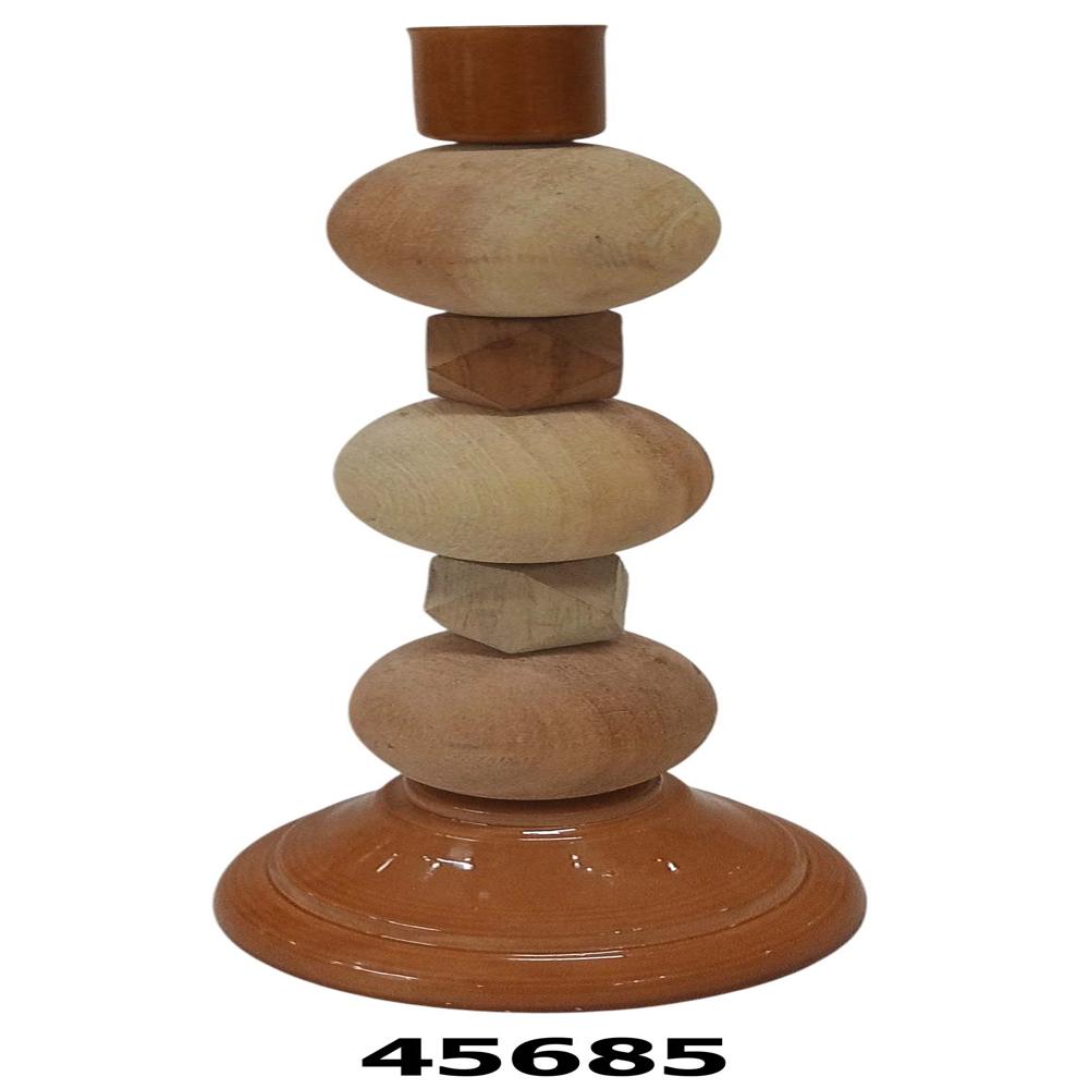 Wooden candle stand holder