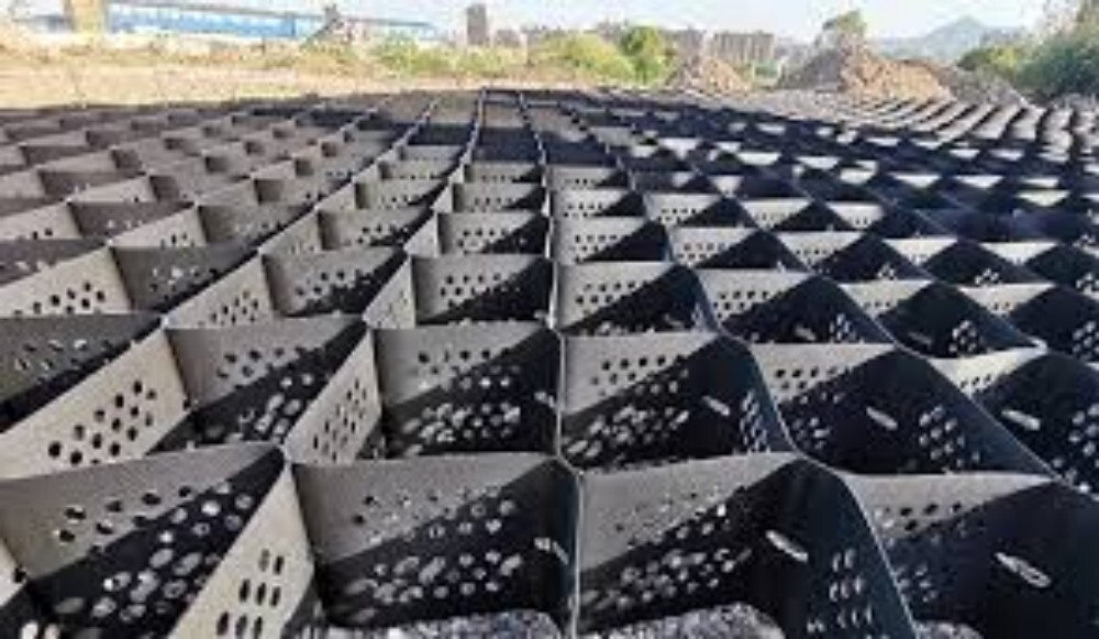 Concrete Pavement Geocells - High-density Polyethylene Material, Customized Sizes , Uv Resistant And Polished Surface Treatment For Commercial Use